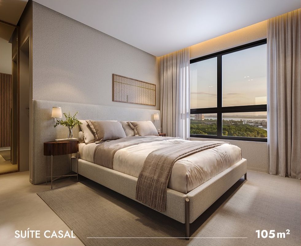 Suíte do casal do 105 m²