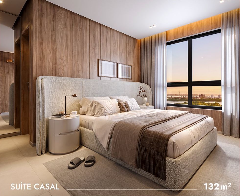 Suíte do casal do 132 m²